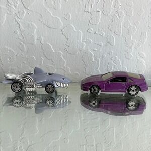HOT WHEELS Bundle Vintage 80s Shark‎ Car and Nissan Custom Z 300ZX Purple
